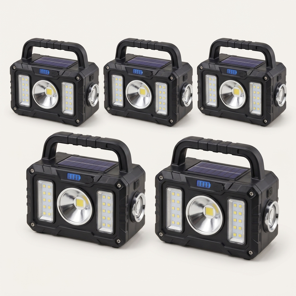 Five Tactical Flashlights together - one for every room of the house