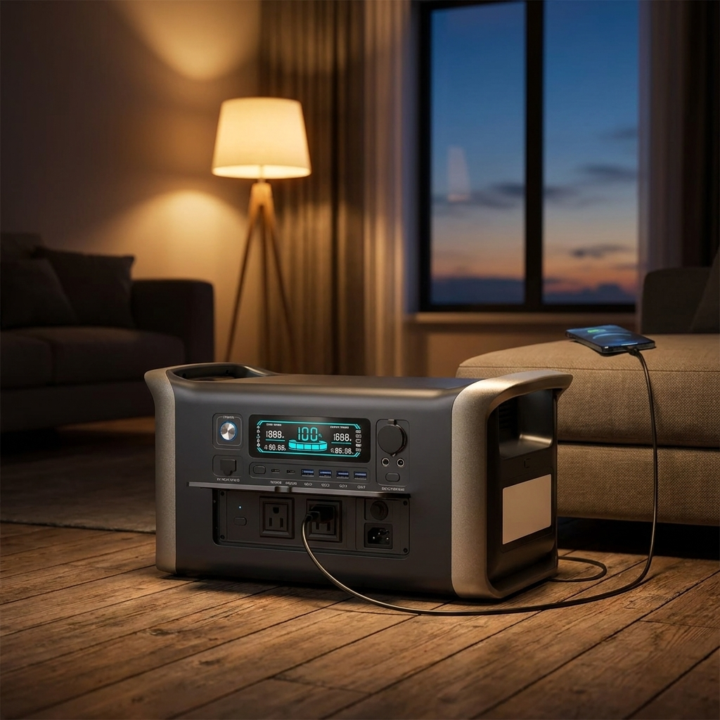 Tactical PowerX powering devices during a home outage